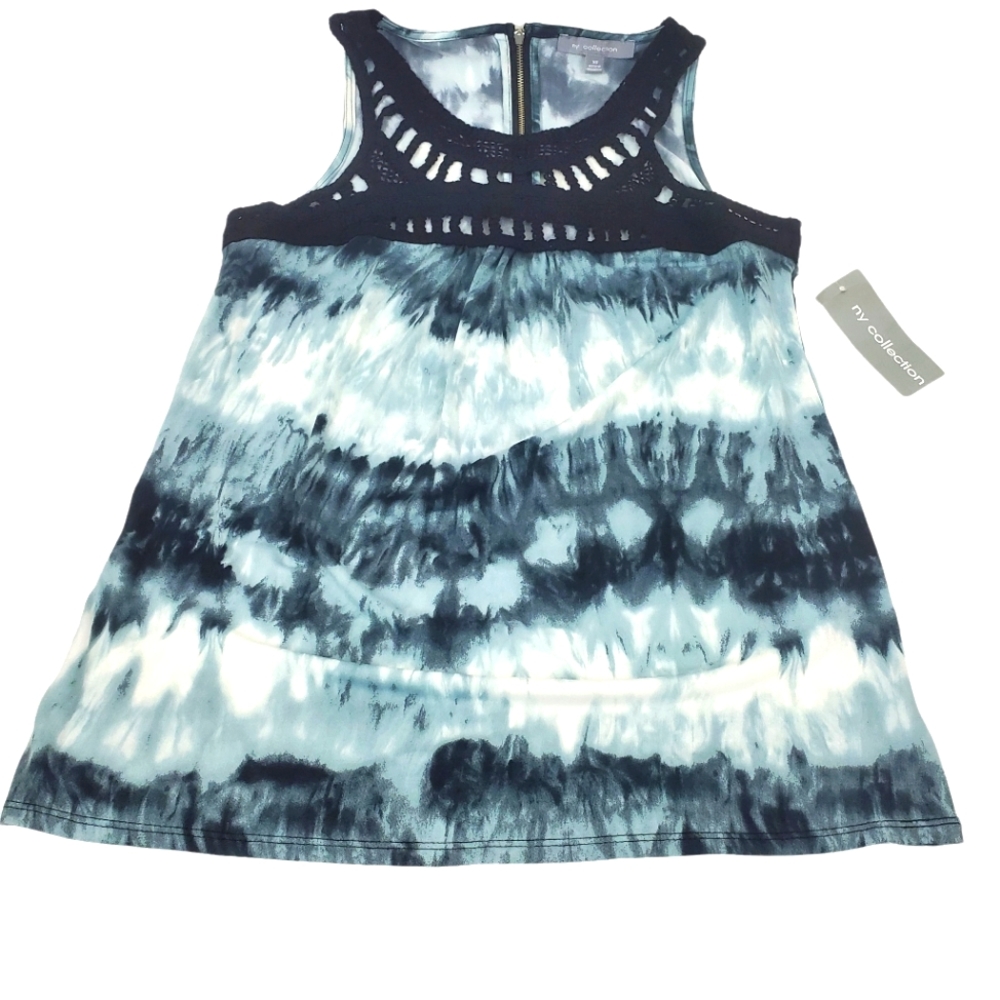 NY Collection Tie Dye Top New